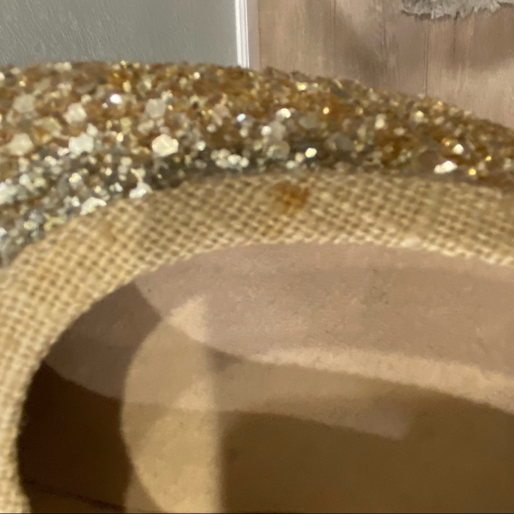 STUART WEITZMAN SZ 5.5 NBW GOLD SPARKLE BALLETFLAT - Picture 7 of 7